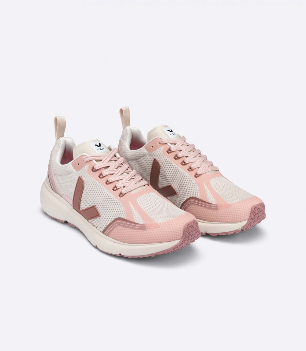 Veja Trainers Womens Beige/Pink - Condor 2 Alveomesh - RDPQ-02514